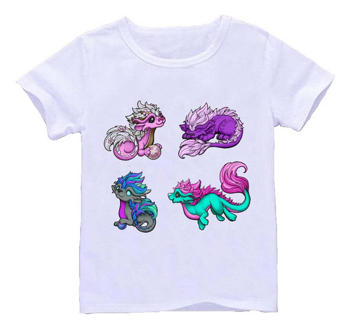 Remera Blanca Adultos Dragones R18