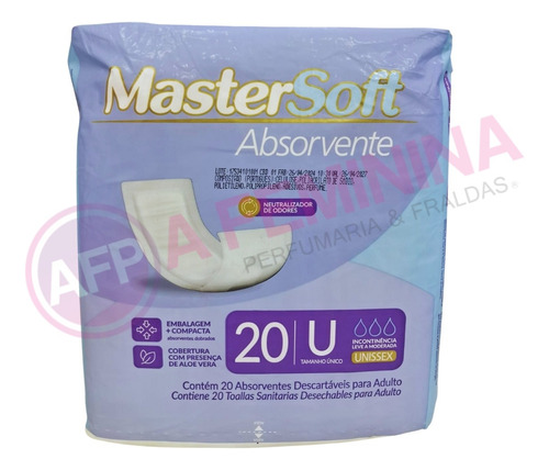 Absorvente Dry Geriátrico, Pós Parto, Pós Operatório Unissex