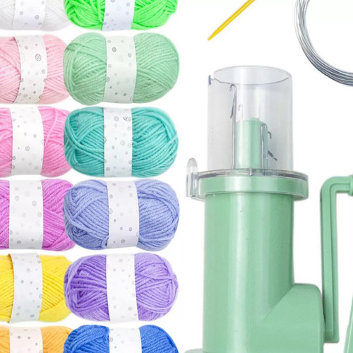 Máquina De Tejer A Mano Para Juego De Hilo De 12 Colores.