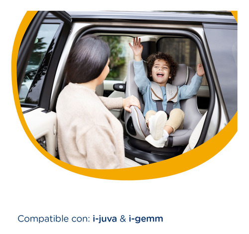 Base para Autoasiento de Bebé Joie Clickfit Huevito Color Negro con Cinturón
