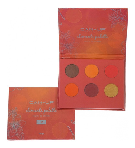 Can Up Cosmetics Paleta Elements Palette Fire 