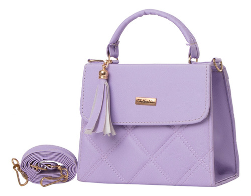 Bolsa Mariconera Fana De Mujer Espectacular Freda Lila