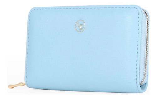 Cartera Para Mujer Lucentzza Mediana Cierre Sencillo Clásica Color Azul