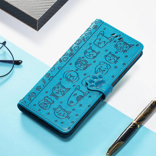 Funda De Piel Para Samsung Galaxy A26 4g, A26, 5g Y A56, Diseño De Dibujos Animados De Gatos Y Perros, Con Ranura Para Tarjetas