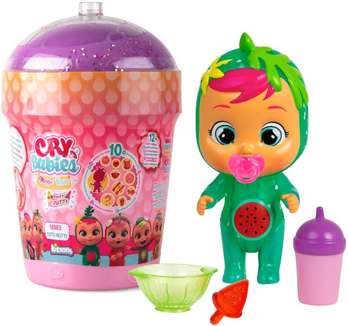 Imagen 2 de 8 de Muñeca Cry Babies Bebe Llorones Magic Tears Tutti Frutti Imc