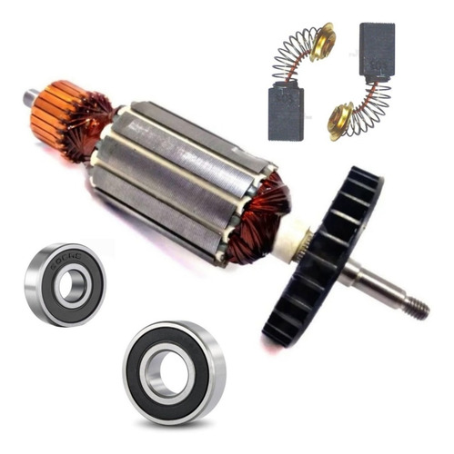 Kit Induzido + Carvão + Rolamento 4100nh3 Mt410 Mcc400 220v