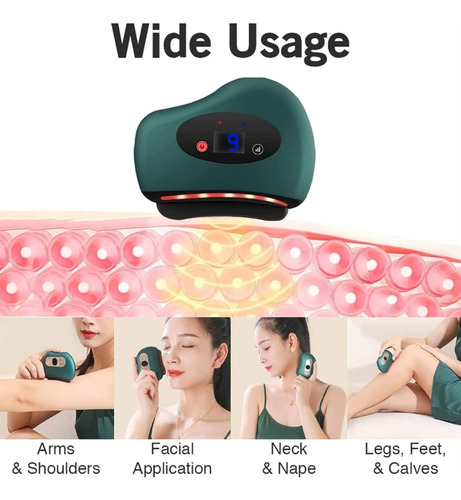 Raspado Gua Sha Térmico Vibración+serum Colágeno A Activa+48