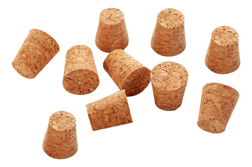 10 Tapones Para Botellas De Vino, Corchos De Madera Blanda,