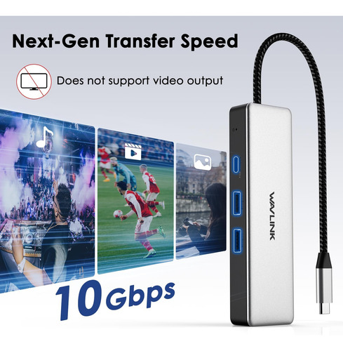 Wavlink Adaptador Usb C A Ethernet De 2,5 Gbps Con Carga Pd