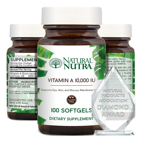 Vitamina A Naturalnutra 10000iu - Unidad a $1400