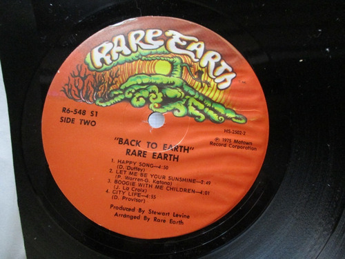 Imagen 5 de 5 de Rare Earth - Back To Earth (motown R6-548 S1) Usa