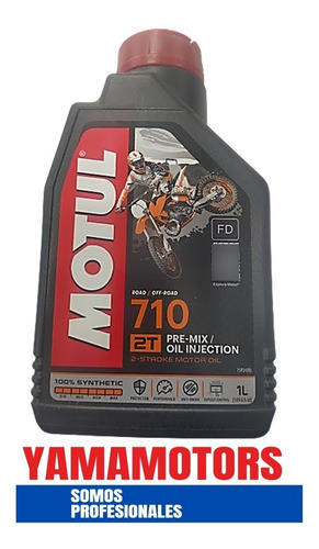 Aceite 2 Tiempos Motul 710 Road/off Road 1lt. Full-sintetic