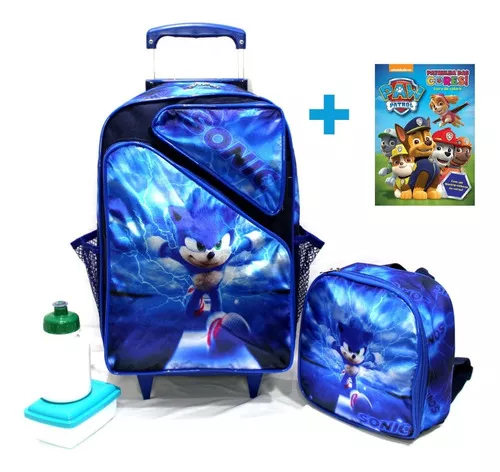 kit mochila de rodinhas Sonic jogo game infantil escolar meninos aulas  bolsa - Multipla Escolha Brasil - Kit Mochila Infantil - Magazine Luiza