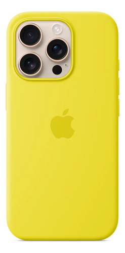 Funda Silicone Case Para Iphone 12 Pro Amarillo Lisa