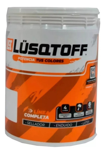 Pintura Látex Exterior Blanco Pared 10 Litros Lusqtoff