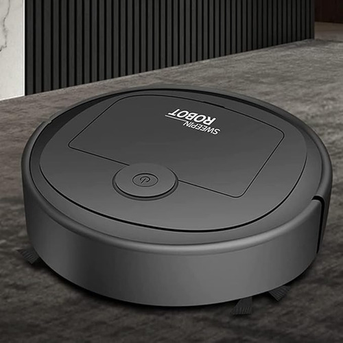 Aspiradora Robot Sweepin Usb Aspira Y Barre Negro