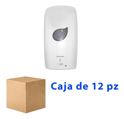 Jaboneras Rellenables Blanca Automatica Caja 12 Pz
