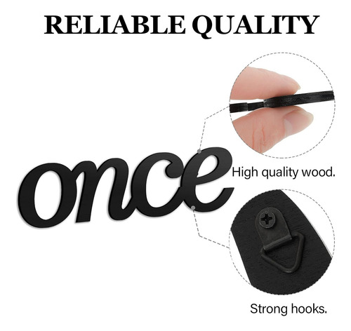 Jetec Letrero Conxto En Inglés «once Upon A Time», Decoració