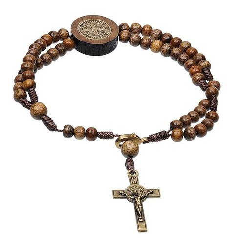 Kit Colar + Pulseira São Bento Cruz E Medalha Frete Grátis