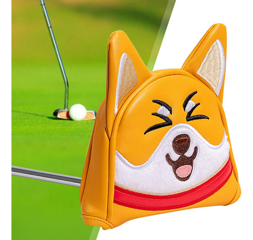 A Perro Golf Mallet Putter Head Cover Wrap Sleeve Cute Dog