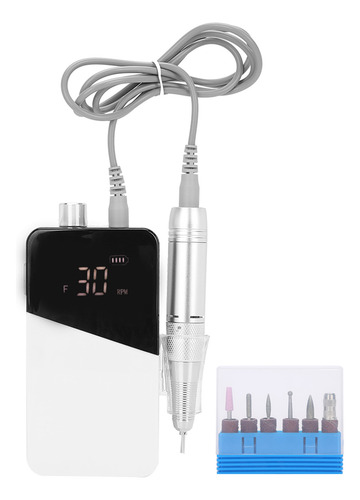 Lima De Taladro Eléctrico Recargable Para Pulir Uñas, Portát