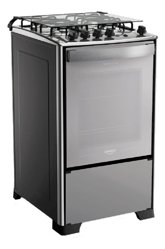 Fogão Dako Magister Inox Style A Gás 4 Boca Mesa Inox-bivolt