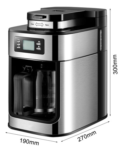 Cafeteira Elétrica Com Moedor Quente De Café Embutido