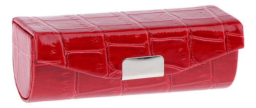 2x Estuche De Material Cuero Para Pintalabios,
