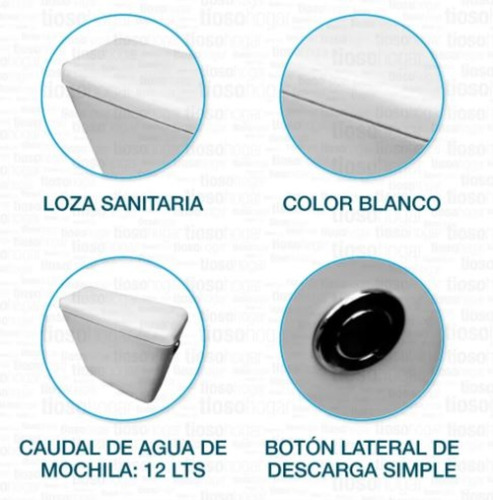 Mochila A Codo Alberti Losa Para Deposito Colgar Inodoro
