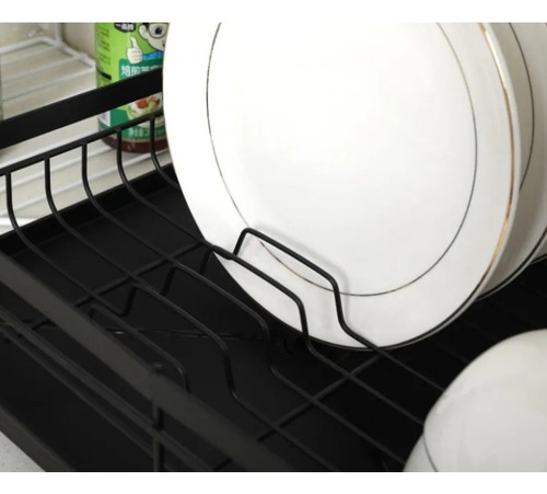 Escurreplatos Puerta Inoxidable Drenaje Automático 360°