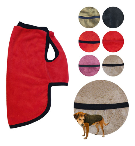 Abrigo Capa Poncho Mascota (gato O Perro) Polar Soft Talle 6