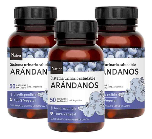 Pack Natier Arándanos 150 Cápsulas Defensa Antioxidante