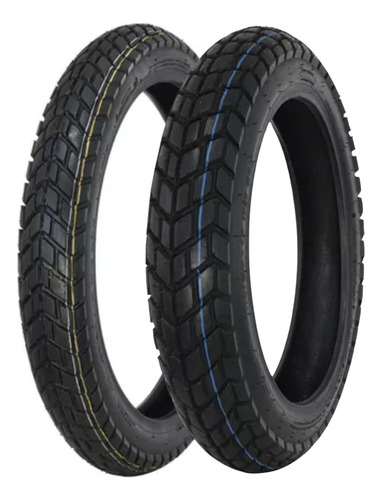 Pneu 90/90-19 + 110/90-17 V307 Magnum Moto