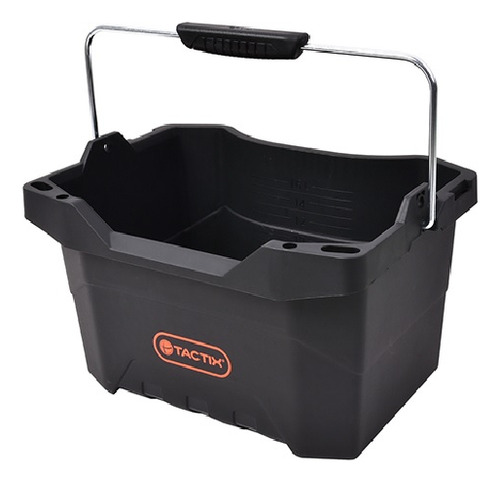 Caja Cubo Abierto Tipo Balde Para Herramientas Tactix 16 Lt.