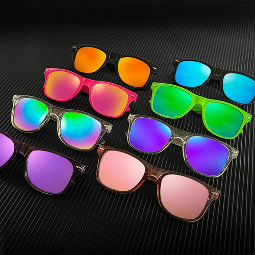 Sunovelties Paquete De 12 Gafas De Sol De Color Neón Marco C