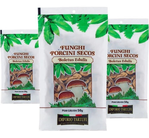 3x Funghi Porcini Seco Italiano Emporio Tartufi 50g