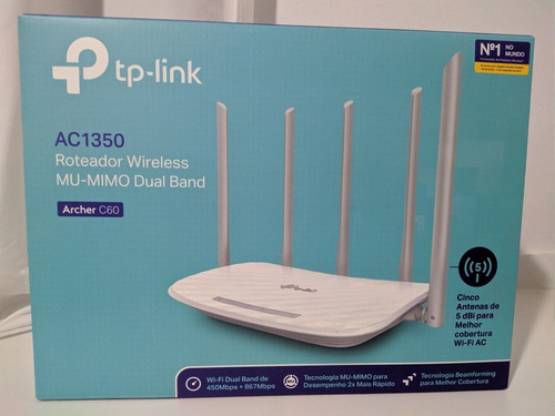 Roteador Tp-link Archer C60 Ac1350 Seminovo / 1 Mês De Uso