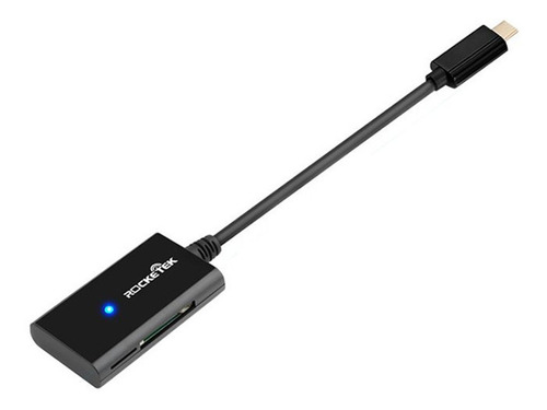 Rocketek Type-c 4 Portas Câmera Cartão Tf Leitor De Cartão D