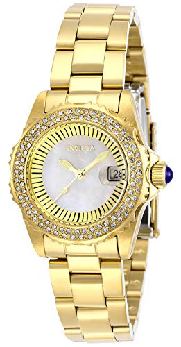 Reloj De Cuarzo Invicta Angel Para Mujer, Dorado, 28444