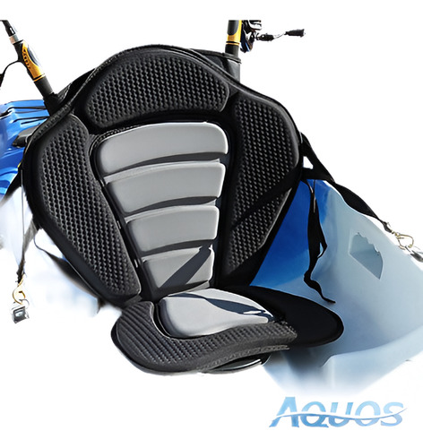 Nuevo Asiento De Kayak Acolchada Ajustable Deluxe + Mochila 