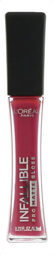 Labial Gloss Loréal Paris Infallible Pro Matte Gloss - 6.3ml Color 312 Rouge Envy