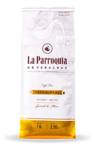 Café Molido La Parroquia Puro 1 Kg Tradicional Gourmet 