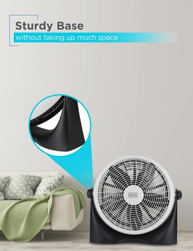 Ventilador De Piso 3 Velocidades Black+decker 5 Aspas