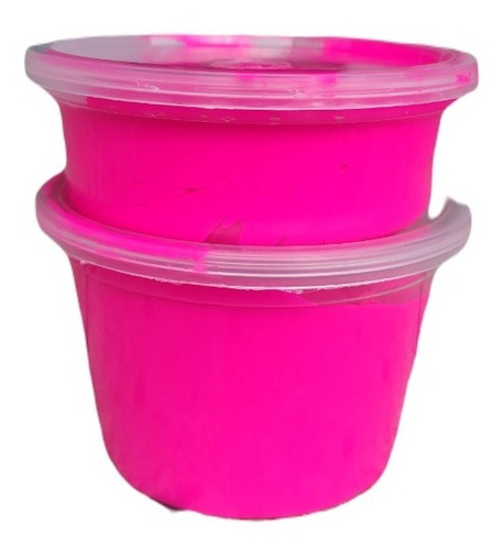Imagen 2 de 6 de Pintura Serigrafia Fluorescentes Fucsia Magenta Neon 500gr