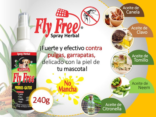 Imagen 2 de 2 de Spray Herbal Fuerte Y Efectivo Contra Pulgas Y Garrapatas