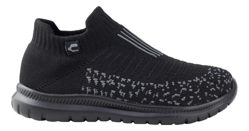 Tenis De Calcetin Running Negro De Niños Charly Kids 1098347