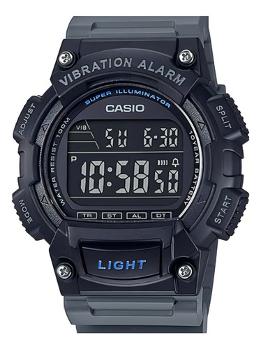 Reloj Casio W-736h-8bvcf Vibration Alarm Super Illuminator-n