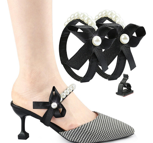 1 Par De Correas Para Zapatos De Mujer, Elásticas Y Antidesl