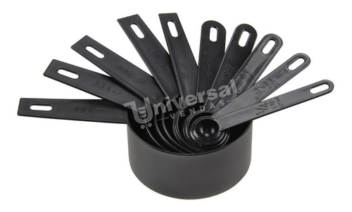 4 Kit Medidor De Cozinha Com 10 Peças Colher Copo Medidores