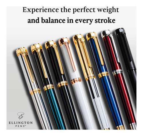 Bolígrafo Ellington De Lujo, Elegante Fuente Y Tinta Fluida